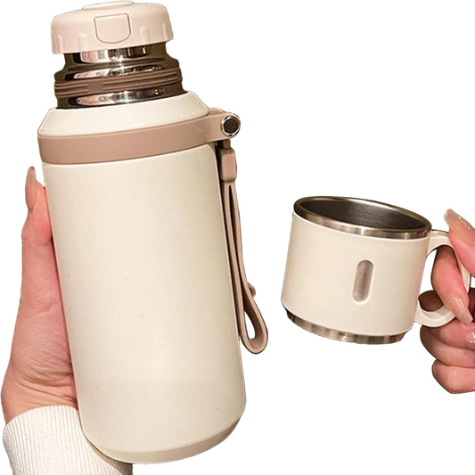 Nivra Botella Termo de acero inoxidable té y café